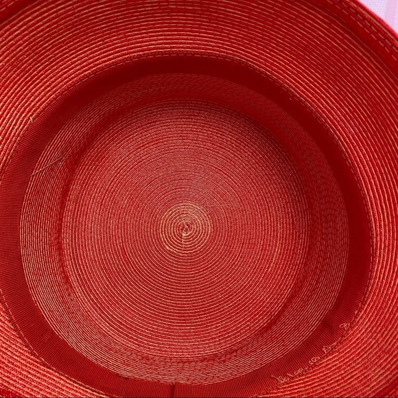 Vintage Orange Bucket Cloche Hat - Picture 9 of 9
